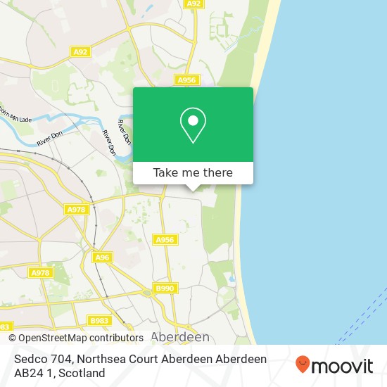 Sedco 704, Northsea Court Aberdeen Aberdeen AB24 1 map