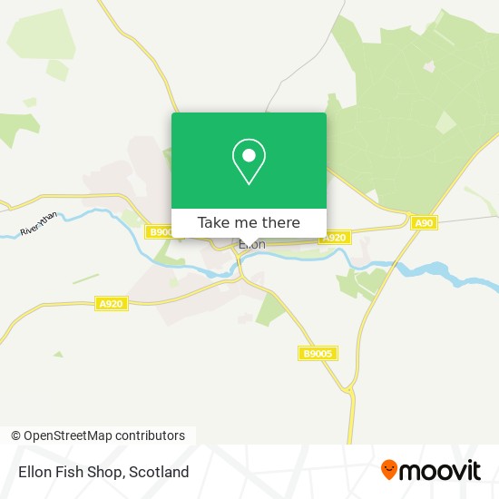 Ellon Fish Shop map