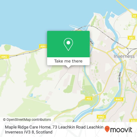 Maple Ridge Care Home, 73 Leachkin Road Leachkin Inverness IV3 8 map
