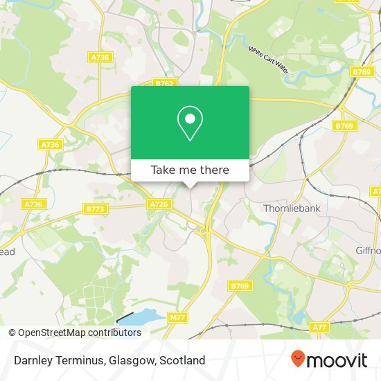 Darnley Terminus, Glasgow map