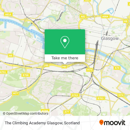 The Climbing Academy Glasgow map
