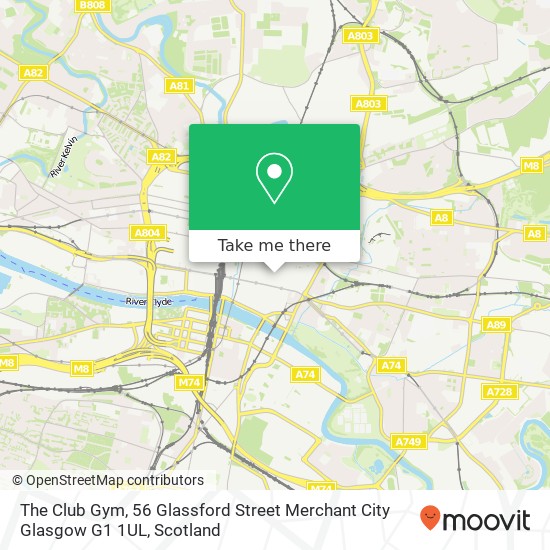 The Club Gym, 56 Glassford Street Merchant City Glasgow G1 1UL map