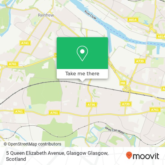 5 Queen Elizabeth Avenue, Glasgow Glasgow map