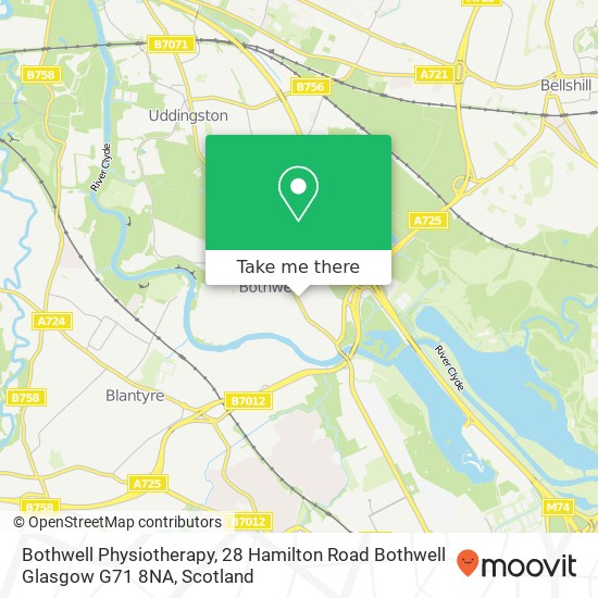 Bothwell Physiotherapy, 28 Hamilton Road Bothwell Glasgow G71 8NA map