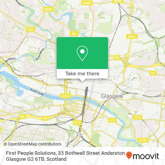 First People Solutions, 33 Bothwell Street Anderston Glasgow G2 6TB map