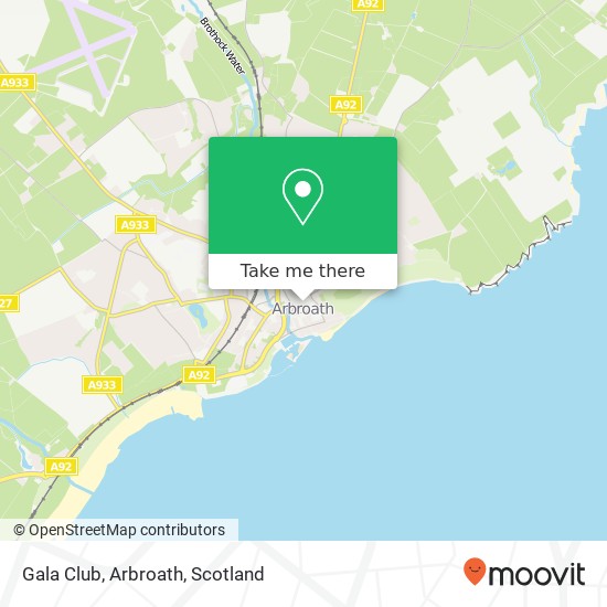 Gala Club, Arbroath map
