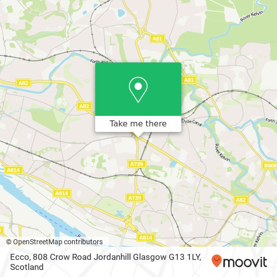 Ecco, 808 Crow Road Jordanhill Glasgow G13 1LY map