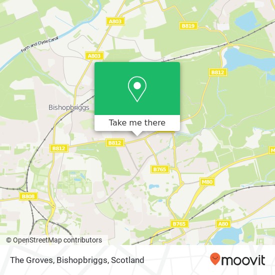 The Groves, Bishopbriggs map