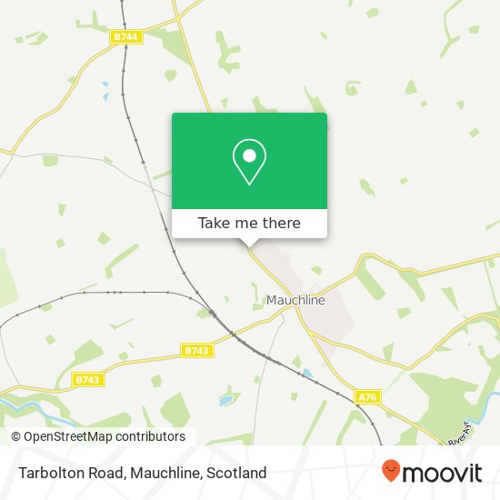 Tarbolton Road, Mauchline map