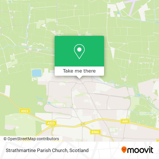 Strathmartine Parish Church map