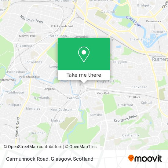 Carmunnock Road, Glasgow map
