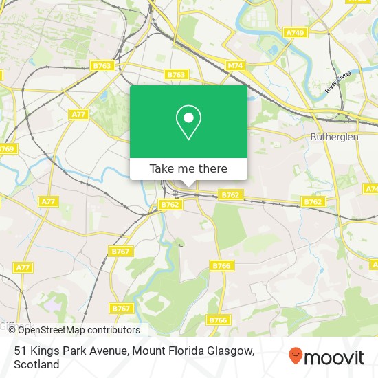 51 Kings Park Avenue, Mount Florida Glasgow map
