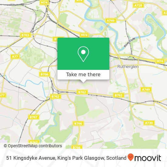 51 Kingsdyke Avenue, King's Park Glasgow map