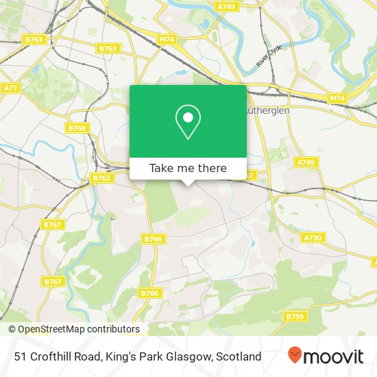 51 Crofthill Road, King's Park Glasgow map