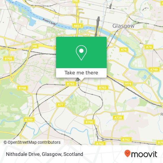 Nithsdale Drive, Glasgow map