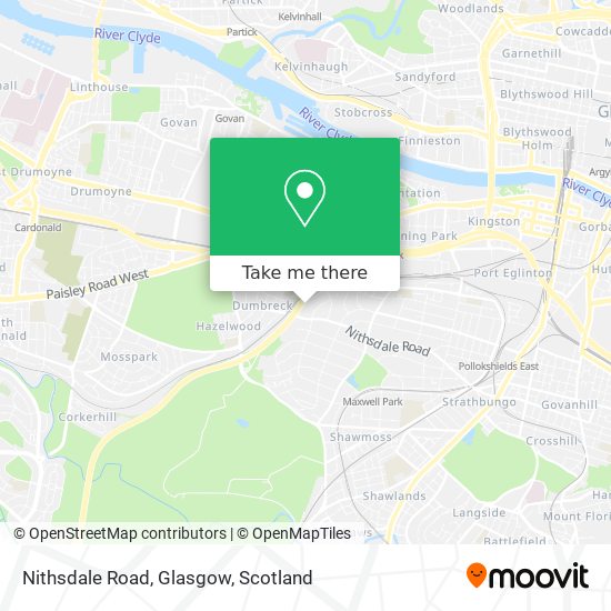 Nithsdale Road, Glasgow map