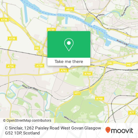 C Sinclair, 1262 Paisley Road West Govan Glasgow G52 1DP map