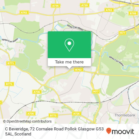 C Beveridge, 72 Cornalee Road Pollok Glasgow G53 5AL map