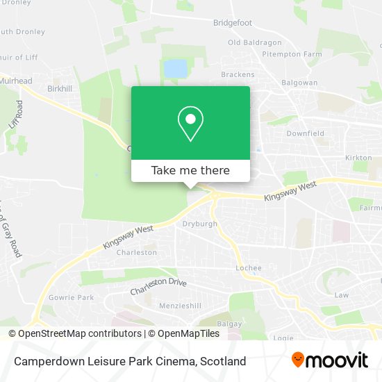 Camperdown Leisure Park Cinema map