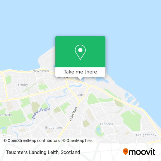 Teuchters Landing Leith map