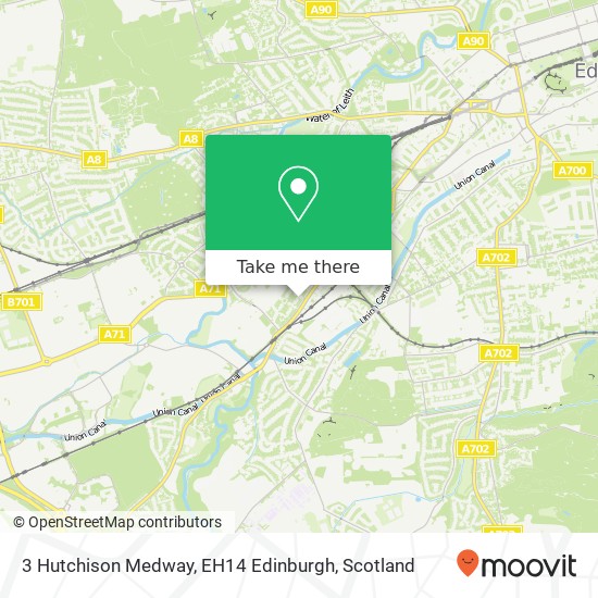 3 Hutchison Medway, EH14 Edinburgh map