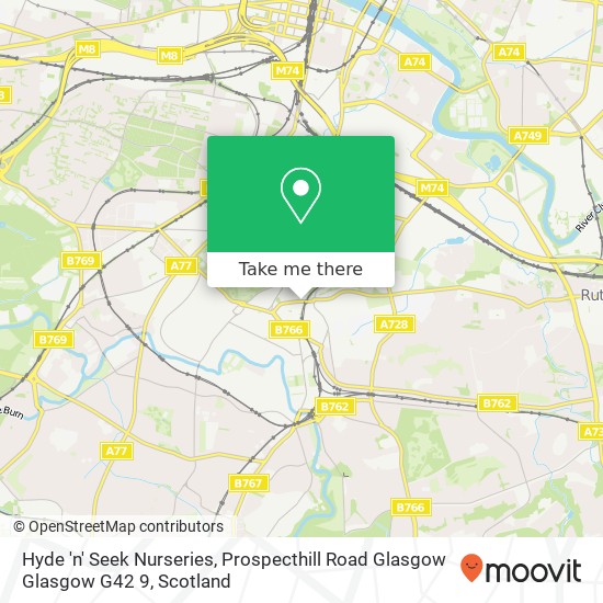 Hyde 'n' Seek Nurseries, Prospecthill Road Glasgow Glasgow G42 9 map