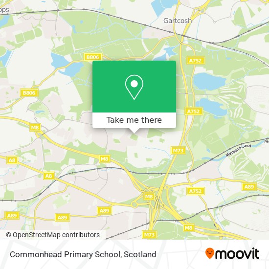 Commonhead Primary School map