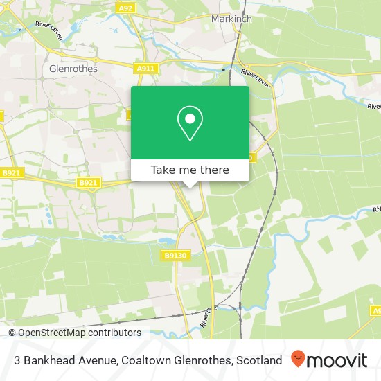 3 Bankhead Avenue, Coaltown Glenrothes map