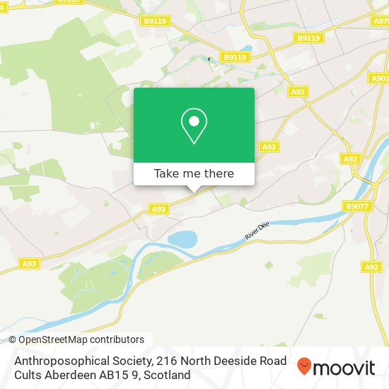 Anthroposophical Society, 216 North Deeside Road Cults Aberdeen AB15 9 map