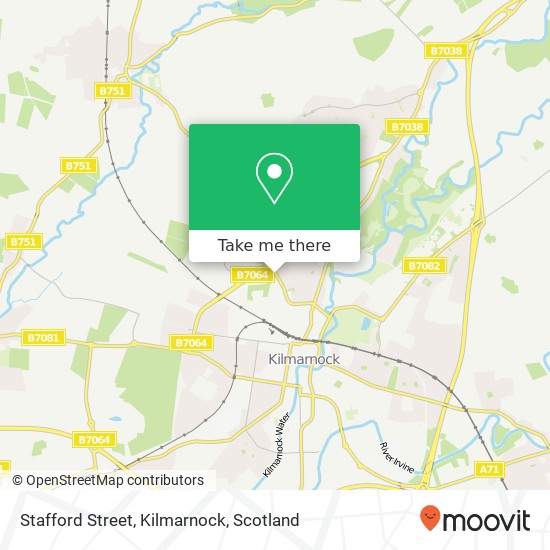Stafford Street, Kilmarnock map
