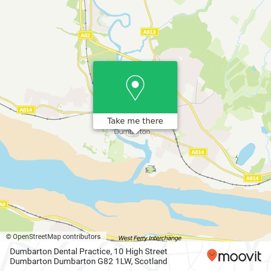 Dumbarton Dental Practice, 10 High Street Dumbarton Dumbarton G82 1LW map