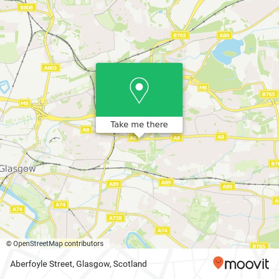 Aberfoyle Street, Glasgow map