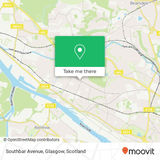 Southbar Avenue, Glasgow map