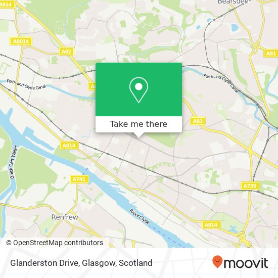 Glanderston Drive, Glasgow map