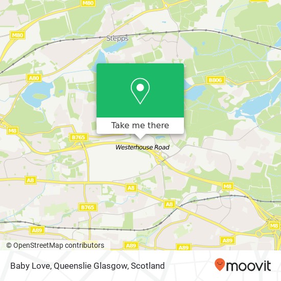 Baby Love, Queenslie Glasgow map