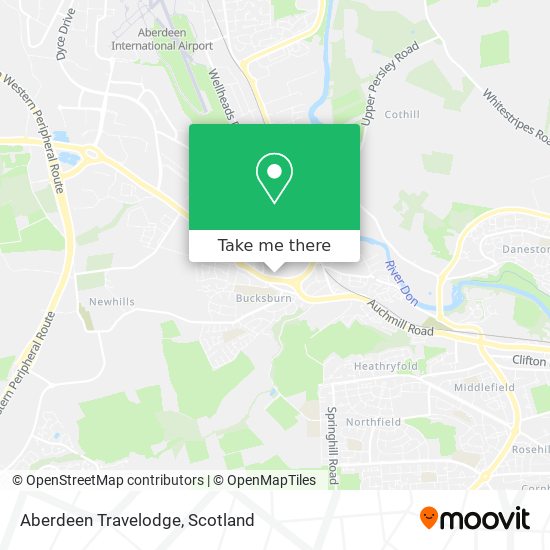 Aberdeen Travelodge map