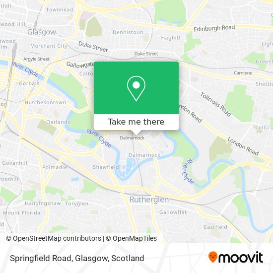 Springfield Road, Glasgow map
