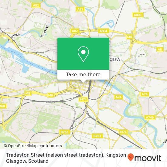 Tradeston Street (nelson street tradeston), Kingston Glasgow map