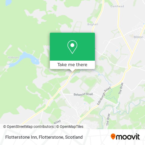 Flotterstone Inn, Flotterstone map