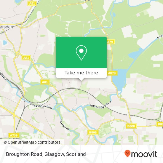 Broughton Road, Glasgow map