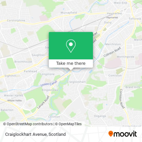 Craiglockhart Avenue map