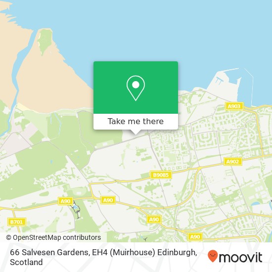 66 Salvesen Gardens, EH4 (Muirhouse) Edinburgh map