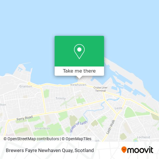Brewers Fayre Newhaven Quay map