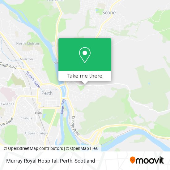 Murray Royal Hospital, Perth map