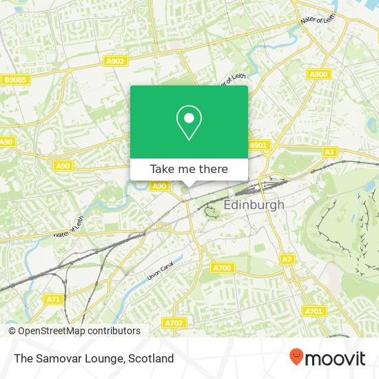 The Samovar Lounge map