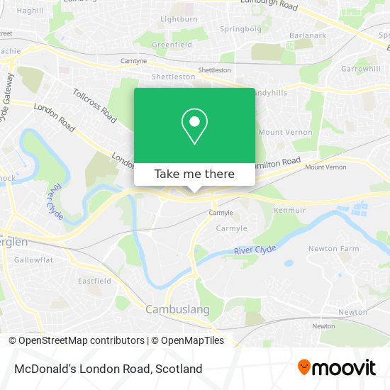 McDonald's London Road map