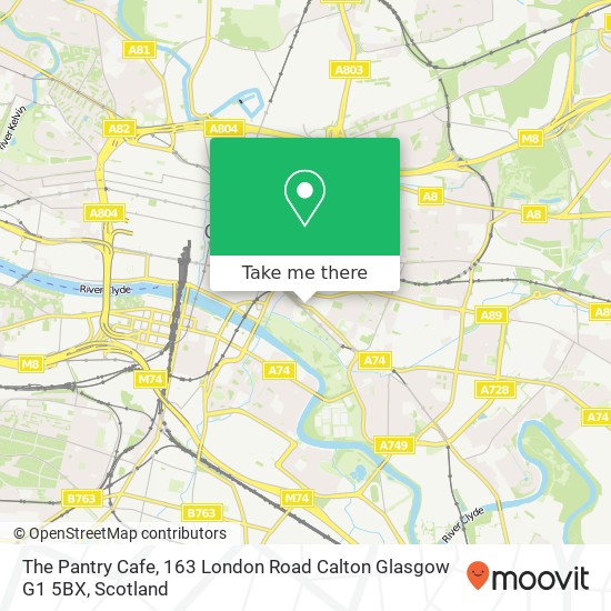 The Pantry Cafe, 163 London Road Calton Glasgow G1 5BX map