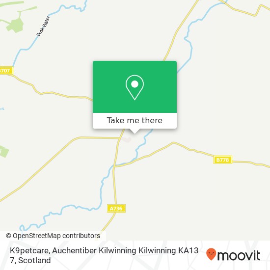 K9petcare, Auchentiber Kilwinning Kilwinning KA13 7 map