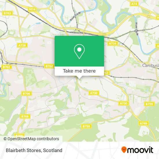 Blairbeth Stores map