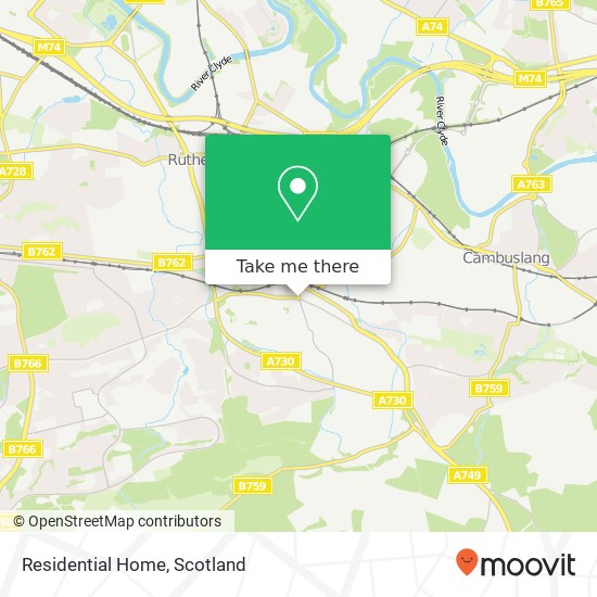 Residential Home, 73 Blairbeth Road Rutherglen Glasgow G73 4JA map